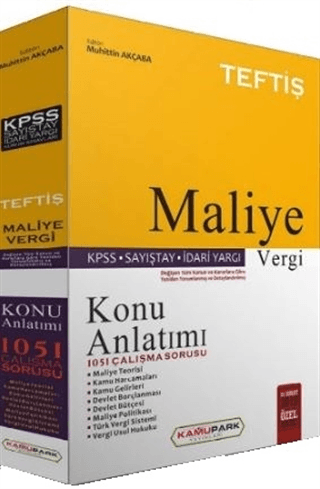 TEFTİŞ Maliye Vergi Hukuku Konu Anlatımı ve 1051 Çalışma Sorusu