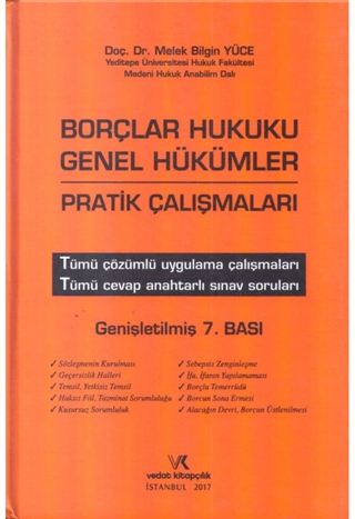 Borçlar Hukuku Genel Hükümler Pratik Çalışmaları
