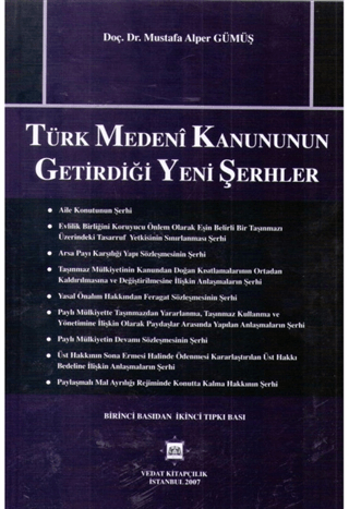 Türk Medeni Kanununun Getirdiği Yeni Şerhler