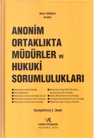 Anonim Ortaklıkta Müdürler ve Hukuki Sorumlulukları