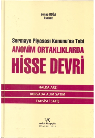 Sermaye Piyasası Kanununa Tabi Ananim Ortaklıklarda Hisse Devri