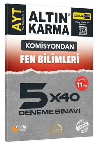 Komisyondan AYT Fen Bilimleri 5x40 Deneme Sınavı