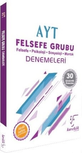 AYT Felsefe Grubu Denemeleri - 30 Çözümlü Deneme