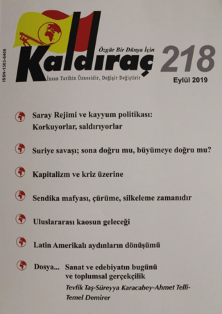 Kaldıraç Dergisi Sayı: 218 Eylül 2019