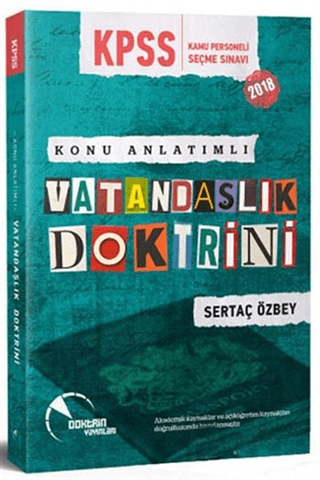 2018 KPSS Vatandaşlık Doktrini Konu Anlatımlı