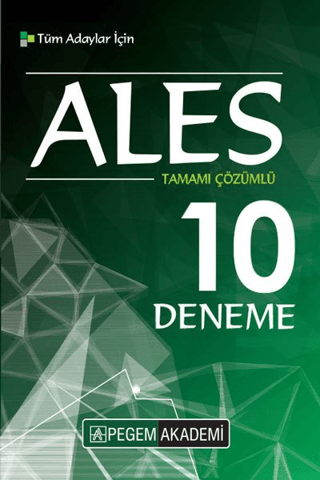 2019 ALES Tamamı Çözümlü 10 Deneme
