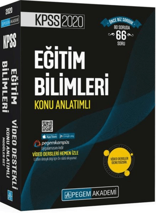 2020 KPSS Eğitim Bilimleri Video Destekli Konu Anlatımlı Modüler Set (6 Kitap Takım)