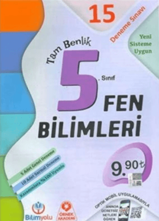 5. Sınıf Fen Bilimleri Tam Benlik 15 Deneme Sınavı