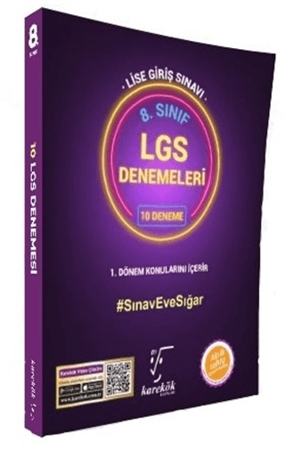 8. Sınıf LGS 1. Dönem Konuları 10 Deneme Sınavı Seti