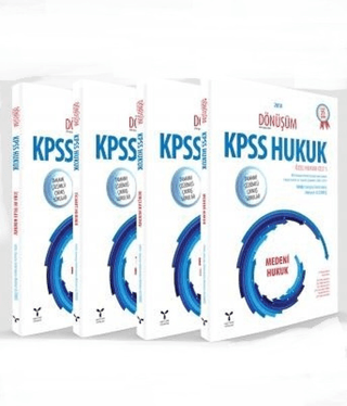 2018 Dönüşüm KPSS Hukuk Cilt 1 Özel Hukuk (4 Kitap Takım)