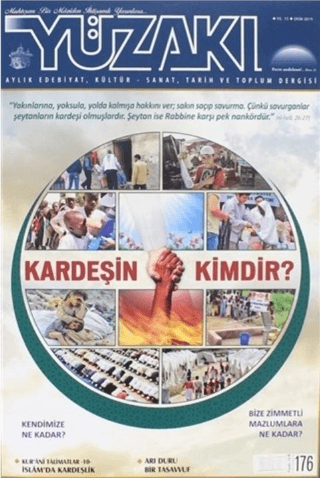 Yüzakı Aylık Edebiyat, Kültür - Sanat, Tarih ve Toplum Dergisi Sayı: 176 Ekim 2019