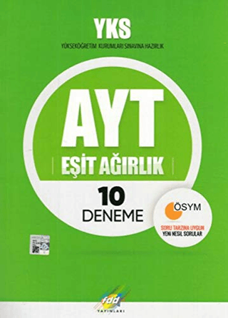 2019 YKS AYT Eşit Ağırlık 10 Deneme