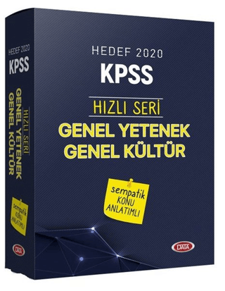 Hedef 2020 KPSS Hızlı Seri Genel Yetenek Genel Kültür Sempatik Konu Anlatımlı Set