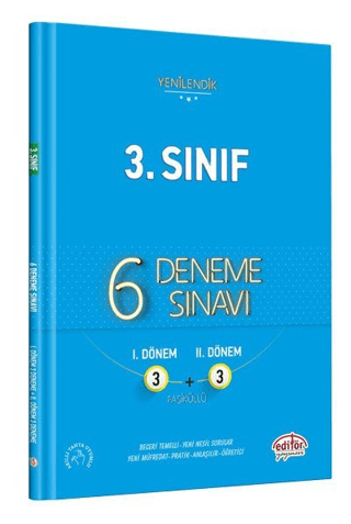 3. Sınıf 6 Fasiküllü 3+3 Deneme