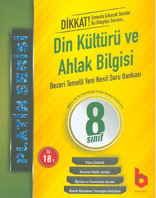 Platin Serisi 8. Sınıf Din Kültürü ve Ahlak Bilgisi Soru Bankası