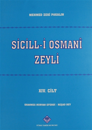 Sicill-i Osmani Zeyli Cilt: 14