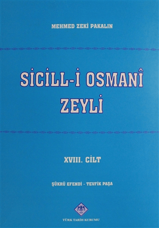 Sicill-i Osmani Zeyli Cilt: 18