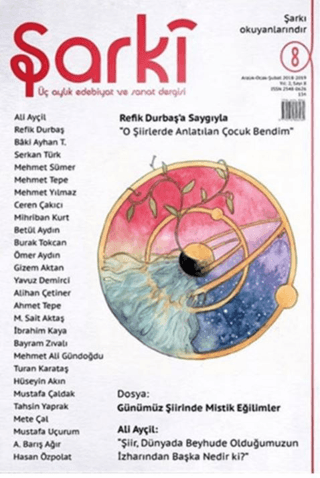 Şarki Üç Aylık Edebiyat ve Sanat Dergisi Sayı: 8 (Aralık-Ocak-Şubat 2019)