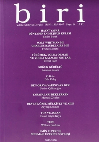 Biri Yıllık Edebiyat Dergisi Sayı: 14