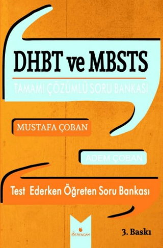 DHBT ve MBSTS Tamamı Çözümlü Soru Bankası