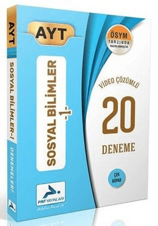 AYT Sosyal Bilimler-1 Video Çözümlü 20 Deneme