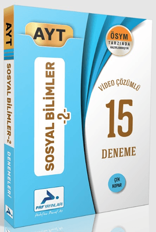 AYT Sosyal Bilimler-2 Video Çözümlü 15 Deneme