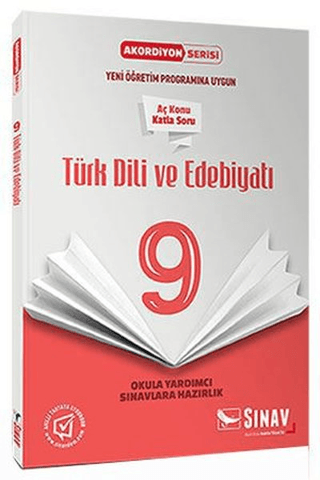 9. Sınıf Türk Dili ve Edebiyatı Akordiyon Kitap