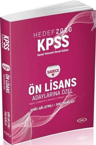 2020 KPSS Genel Kültür Genel Yetenek Ön Lisans (Adaylarına Özel) Konu Anlatımlı Soru Bankası
