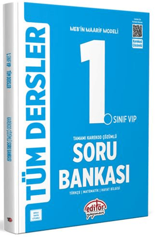 1. Sınıf Vip Tüm Dersler Tamamı Karekod Çözümlü Soru Bankası